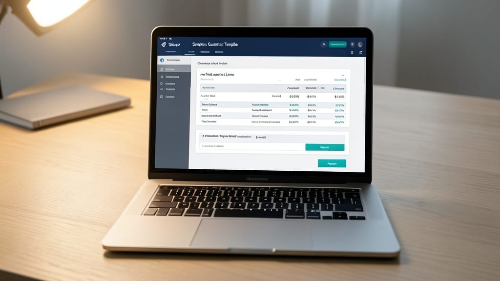 Simple Invoice Generator Template