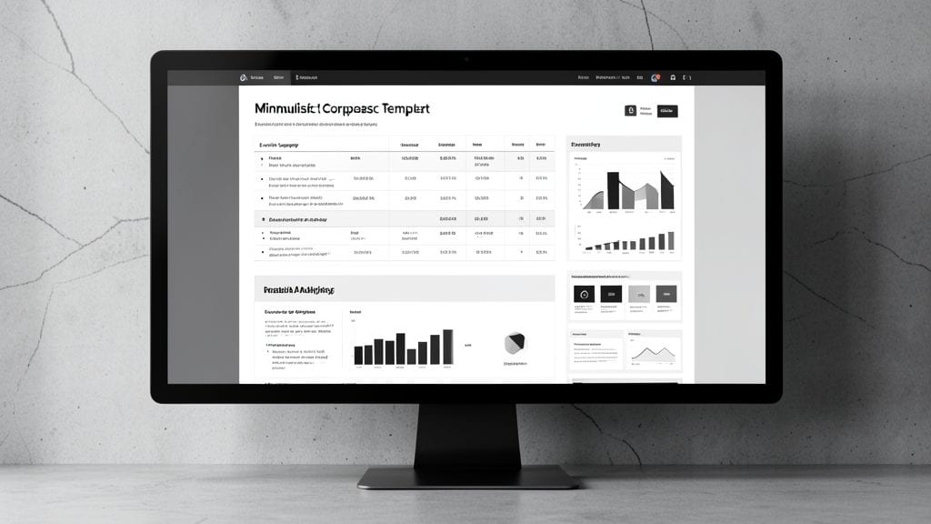 Minimalist Corporate Report Template