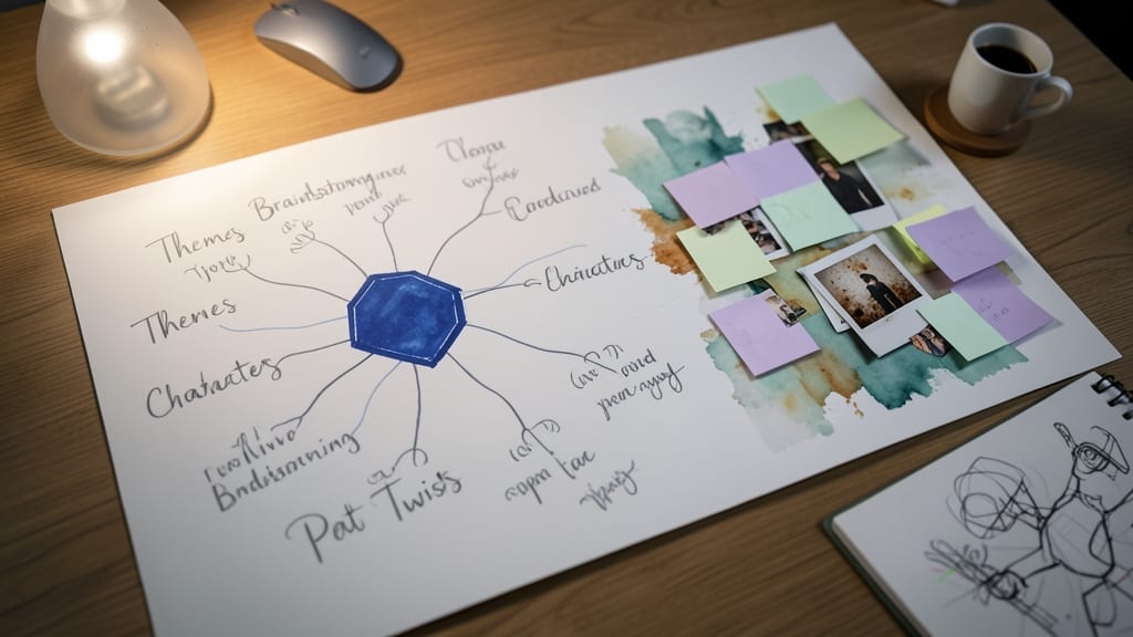Creative Brainstorming Canvas with Idea Vault