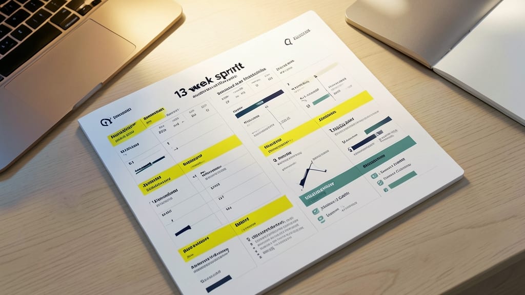 Goal Setting Roadmap with Quarterly Planner